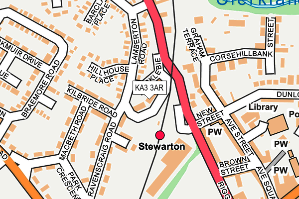 KA3 3AR map - OS OpenMap – Local (Ordnance Survey) KA3 3AR map - OS OpenMap – Local (Ordnance Survey)