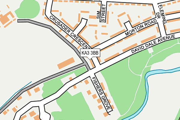 KA3 3BB map - OS OpenMap – Local (Ordnance Survey) KA3 3BB map - OS OpenMap – Local (Ordnance Survey)