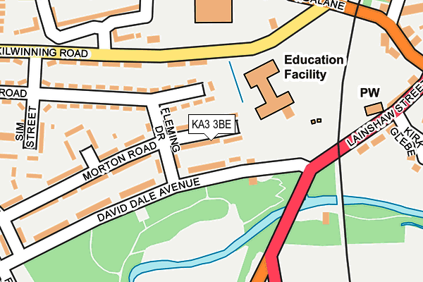 KA3 3BE map - OS OpenMap – Local (Ordnance Survey) KA3 3BE map - OS OpenMap – Local (Ordnance Survey)