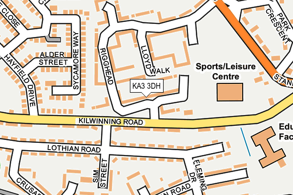 KA3 3DH map - OS OpenMap – Local (Ordnance Survey) KA3 3DH map - OS OpenMap – Local (Ordnance Survey)