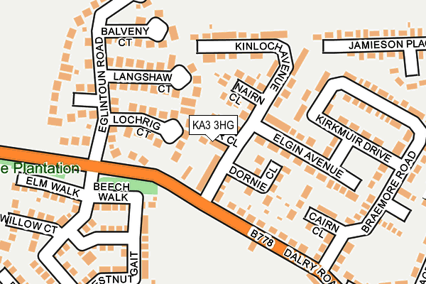 KA3 3HG map - OS OpenMap – Local (Ordnance Survey) KA3 3HG map - OS OpenMap – Local (Ordnance Survey)