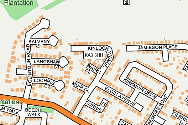 KA3 3HH map - OS OpenMap – Local (Ordnance Survey) KA3 3HH map - OS OpenMap – Local (Ordnance Survey)