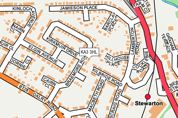 KA3 3HL map - OS OpenMap – Local (Ordnance Survey) KA3 3HL map - OS OpenMap – Local (Ordnance Survey)