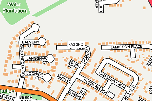 KA3 3HQ map - OS OpenMap – Local (Ordnance Survey) KA3 3HQ map - OS OpenMap – Local (Ordnance Survey)