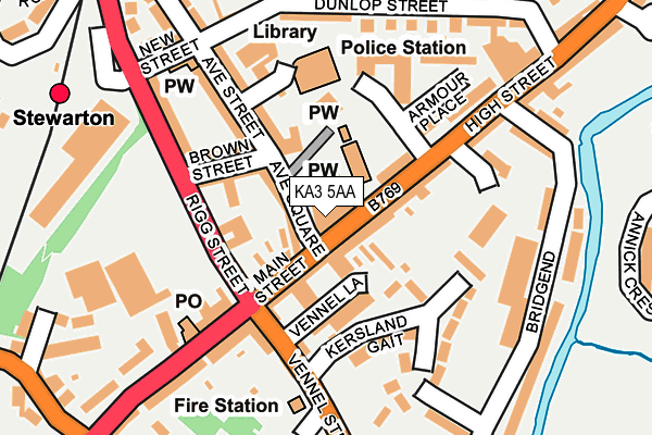 KA3 5AA map - OS OpenMap – Local (Ordnance Survey)