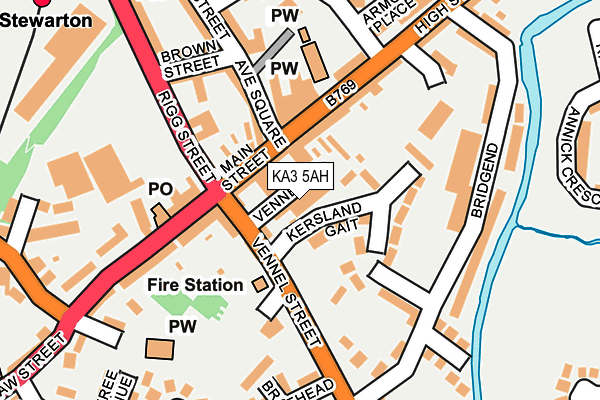 KA3 5AH map - OS OpenMap – Local (Ordnance Survey) KA3 5AH map - OS OpenMap – Local (Ordnance Survey)