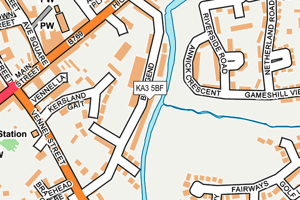 KA3 5BF map - OS OpenMap – Local (Ordnance Survey) KA3 5BF map - OS OpenMap – Local (Ordnance Survey)