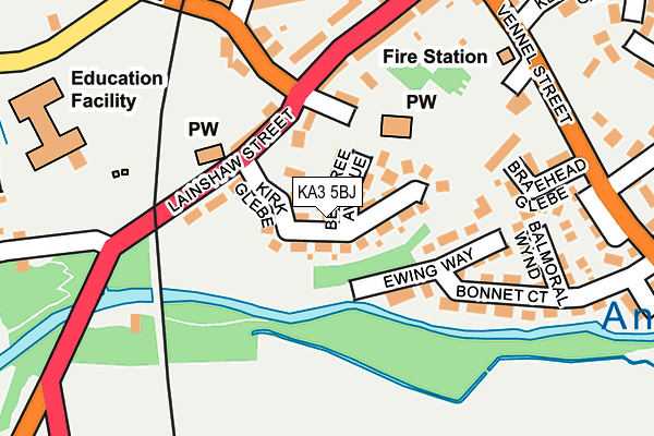 KA3 5BJ map - OS OpenMap – Local (Ordnance Survey) KA3 5BJ map - OS OpenMap – Local (Ordnance Survey)