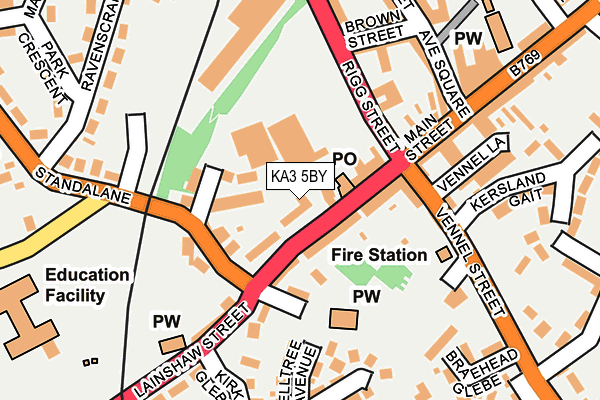 KA3 5BY map - OS OpenMap – Local (Ordnance Survey) KA3 5BY map - OS OpenMap – Local (Ordnance Survey)