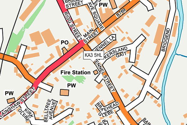 KA3 5HL map - OS OpenMap – Local (Ordnance Survey) KA3 5HL map - OS OpenMap – Local (Ordnance Survey)