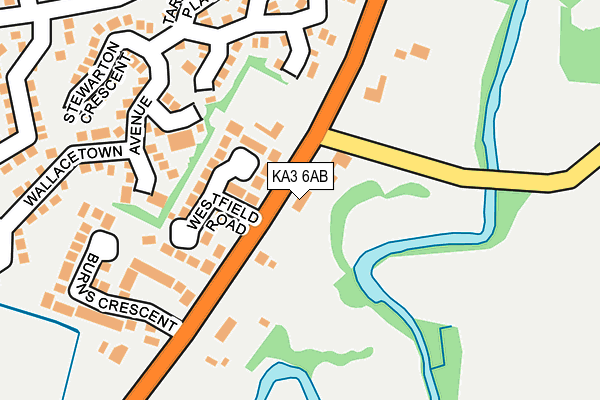 KA3 6AB map - OS OpenMap – Local (Ordnance Survey) KA3 6AB map - OS OpenMap – Local (Ordnance Survey)