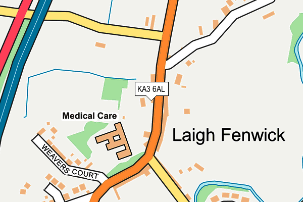 KA3 6AL map - OS OpenMap – Local (Ordnance Survey) KA3 6AL map - OS OpenMap – Local (Ordnance Survey)