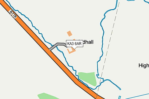 KA3 6AR map - OS OpenMap – Local (Ordnance Survey) KA3 6AR map - OS OpenMap – Local (Ordnance Survey)