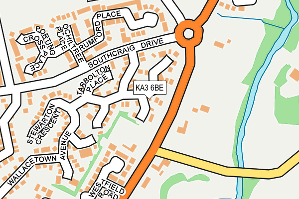 KA3 6BE map - OS OpenMap – Local (Ordnance Survey) KA3 6BE map - OS OpenMap – Local (Ordnance Survey)