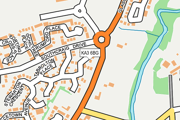 KA3 6BG map - OS OpenMap – Local (Ordnance Survey) KA3 6BG map - OS OpenMap – Local (Ordnance Survey)