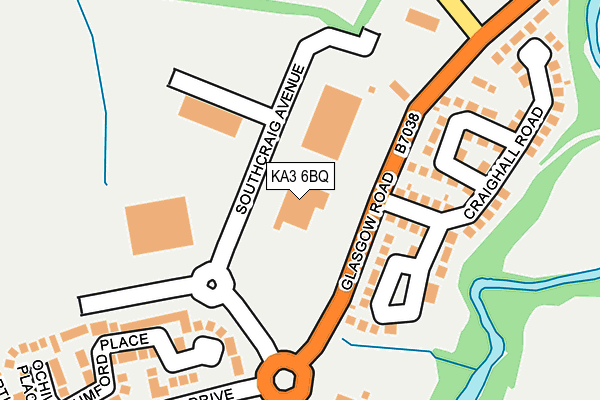KA3 6BQ map - OS OpenMap – Local (Ordnance Survey) KA3 6BQ map - OS OpenMap – Local (Ordnance Survey)