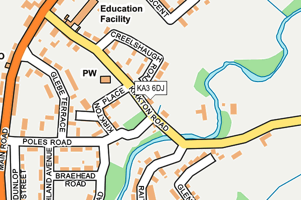 KA3 6DJ map - OS OpenMap – Local (Ordnance Survey)
