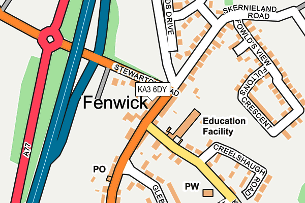 KA3 6DY map - OS OpenMap – Local (Ordnance Survey) KA3 6DY map - OS OpenMap – Local (Ordnance Survey)
