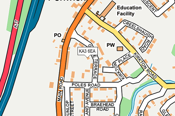 KA3 6EA map - OS OpenMap – Local (Ordnance Survey) KA3 6EA map - OS OpenMap – Local (Ordnance Survey)