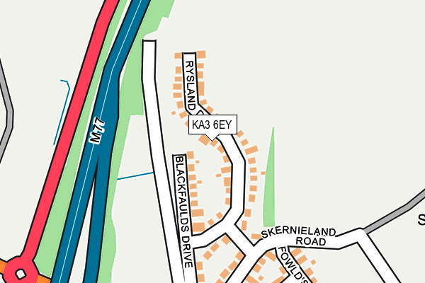 KA3 6EY map - OS OpenMap – Local (Ordnance Survey) KA3 6EY map - OS OpenMap – Local (Ordnance Survey)