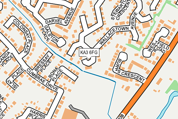 KA3 6FG map - OS OpenMap – Local (Ordnance Survey) KA3 6FG map - OS OpenMap – Local (Ordnance Survey)