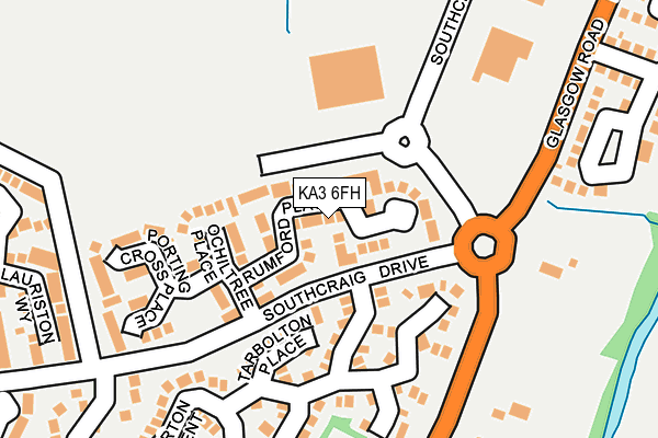 KA3 6FH map - OS OpenMap – Local (Ordnance Survey) KA3 6FH map - OS OpenMap – Local (Ordnance Survey)