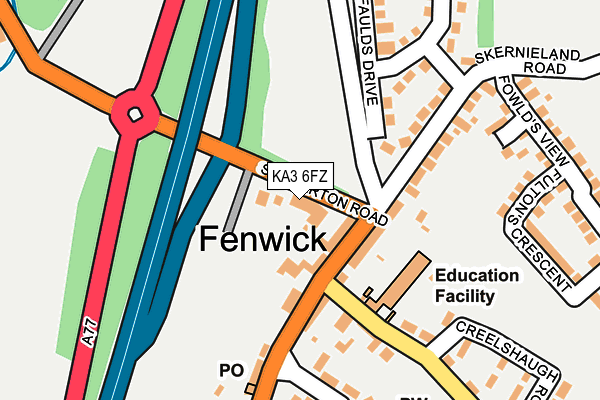 KA3 6FZ map - OS OpenMap – Local (Ordnance Survey) KA3 6FZ map - OS OpenMap – Local (Ordnance Survey)