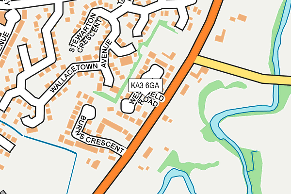 KA3 6GA map - OS OpenMap – Local (Ordnance Survey) KA3 6GA map - OS OpenMap – Local (Ordnance Survey)