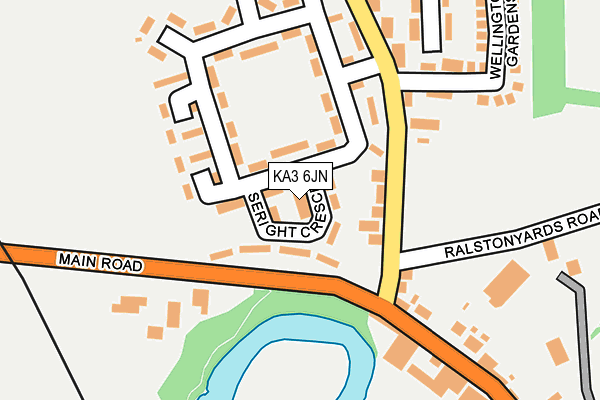 KA3 6JN map - OS OpenMap – Local (Ordnance Survey) KA3 6JN map - OS OpenMap – Local (Ordnance Survey)