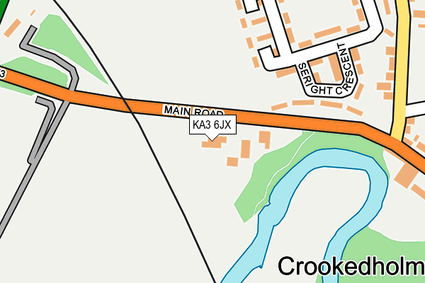 KA3 6JX map - OS OpenMap – Local (Ordnance Survey) KA3 6JX map - OS OpenMap – Local (Ordnance Survey)