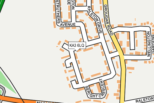 KA3 6LQ map - OS OpenMap – Local (Ordnance Survey) KA3 6LQ map - OS OpenMap – Local (Ordnance Survey)