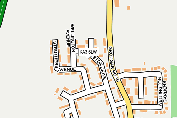 KA3 6LW map - OS OpenMap – Local (Ordnance Survey) KA3 6LW map - OS OpenMap – Local (Ordnance Survey)