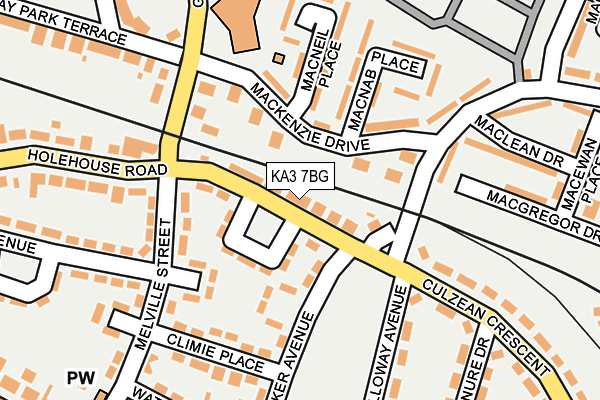 KA3 7BG map - OS OpenMap – Local (Ordnance Survey) KA3 7BG map - OS OpenMap – Local (Ordnance Survey)