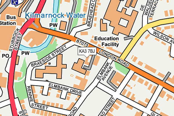 KA3 7BJ map - OS OpenMap – Local (Ordnance Survey) KA3 7BJ map - OS OpenMap – Local (Ordnance Survey)