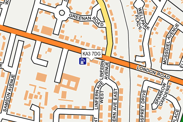 KA3 7DG map - OS OpenMap – Local (Ordnance Survey) KA3 7DG map - OS OpenMap – Local (Ordnance Survey)