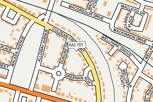 KA3 7DT map - OS OpenMap – Local (Ordnance Survey) KA3 7DT map - OS OpenMap – Local (Ordnance Survey)