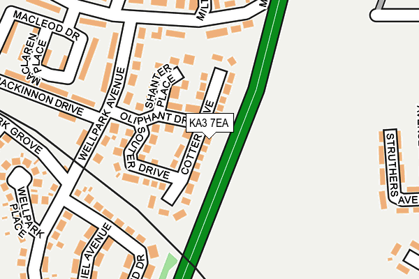 KA3 7EA map - OS OpenMap – Local (Ordnance Survey) KA3 7EA map - OS OpenMap – Local (Ordnance Survey)