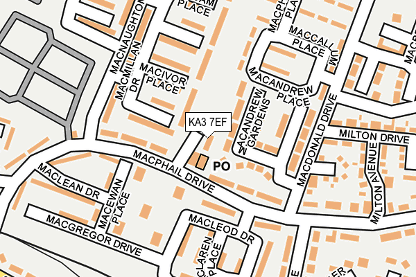 KA3 7EF map - OS OpenMap – Local (Ordnance Survey) KA3 7EF map - OS OpenMap – Local (Ordnance Survey)