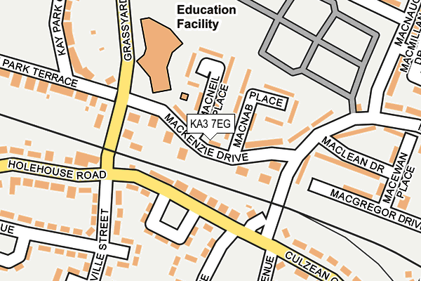 KA3 7EG map - OS OpenMap – Local (Ordnance Survey) KA3 7EG map - OS OpenMap – Local (Ordnance Survey)