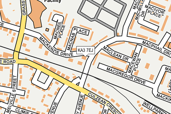 KA3 7EJ map - OS OpenMap – Local (Ordnance Survey) KA3 7EJ map - OS OpenMap – Local (Ordnance Survey)