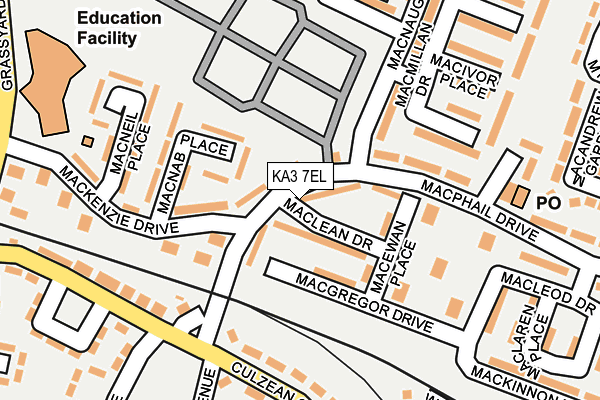 KA3 7EL map - OS OpenMap – Local (Ordnance Survey) KA3 7EL map - OS OpenMap – Local (Ordnance Survey)