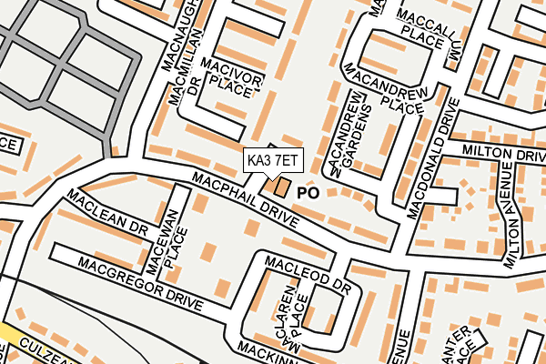 KA3 7ET map - OS OpenMap – Local (Ordnance Survey) KA3 7ET map - OS OpenMap – Local (Ordnance Survey)