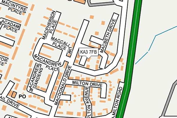KA3 7FB map - OS OpenMap – Local (Ordnance Survey) KA3 7FB map - OS OpenMap – Local (Ordnance Survey)