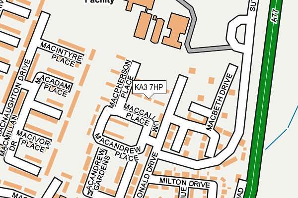 KA3 7HP map - OS OpenMap – Local (Ordnance Survey) KA3 7HP map - OS OpenMap – Local (Ordnance Survey)