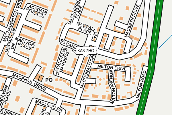 KA3 7HQ map - OS OpenMap – Local (Ordnance Survey) KA3 7HQ map - OS OpenMap – Local (Ordnance Survey)
