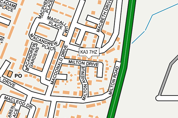 KA3 7HZ map - OS OpenMap – Local (Ordnance Survey) KA3 7HZ map - OS OpenMap – Local (Ordnance Survey)