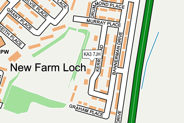 KA3 7JH map - OS OpenMap – Local (Ordnance Survey) KA3 7JH map - OS OpenMap – Local (Ordnance Survey)