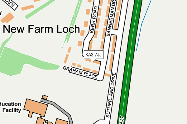 KA3 7JJ map - OS OpenMap – Local (Ordnance Survey) KA3 7JJ map - OS OpenMap – Local (Ordnance Survey)