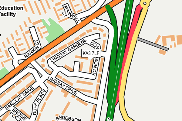 KA3 7LF map - OS OpenMap – Local (Ordnance Survey) KA3 7LF map - OS OpenMap – Local (Ordnance Survey)