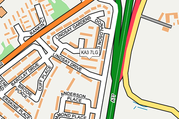 KA3 7LG map - OS OpenMap – Local (Ordnance Survey) KA3 7LG map - OS OpenMap – Local (Ordnance Survey)